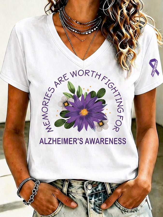 Women's Alzheimer's Disease Awareness T-Shirt