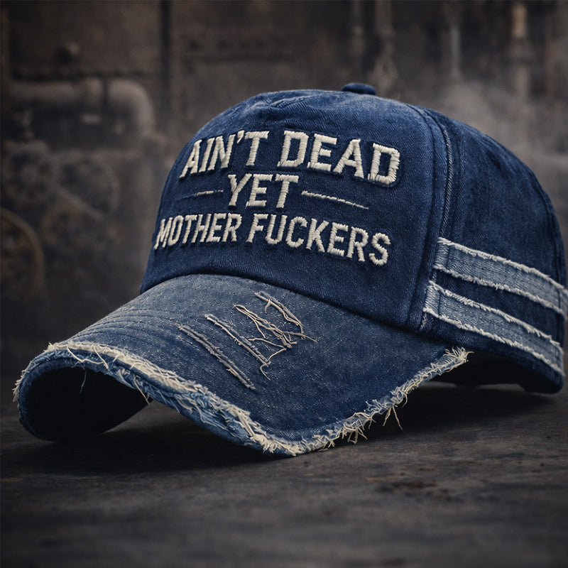 Funny Retro Old Man Club Print Casual Hat