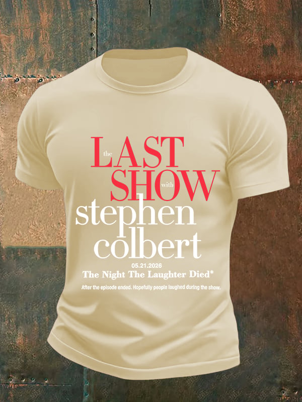 Men's Retro Last Show Print T-Shirt