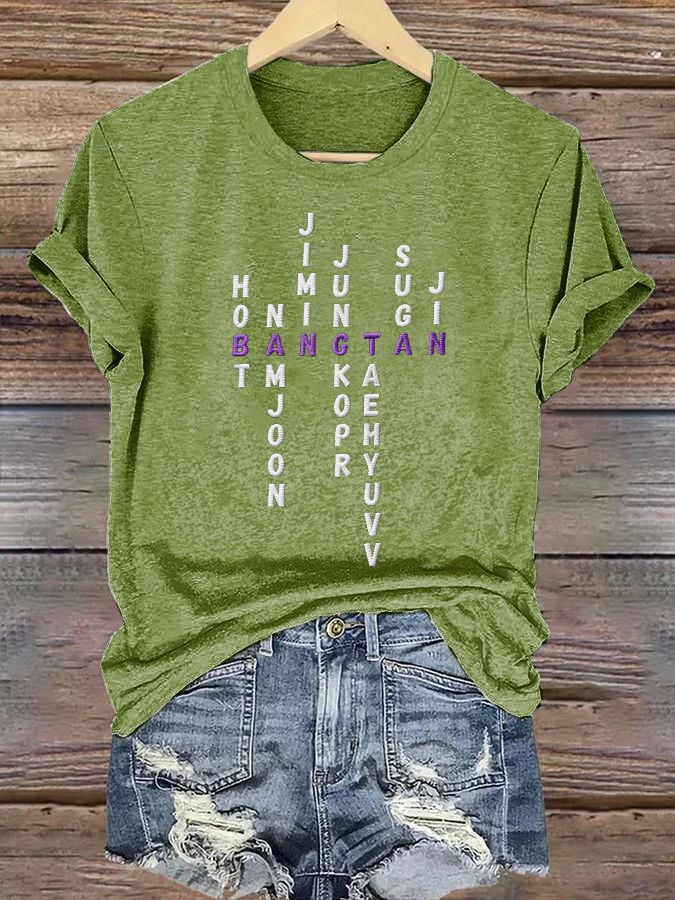 Women's Kawaii Kpop Fan T-shirt
