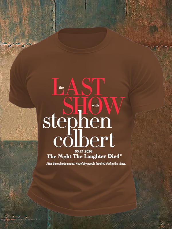 Men's Retro Last Show Print T-Shirt