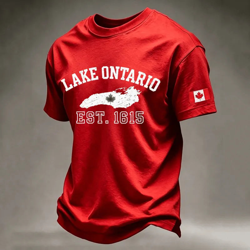 Men's Lake Ontario Print Short-sleeve T-shirt