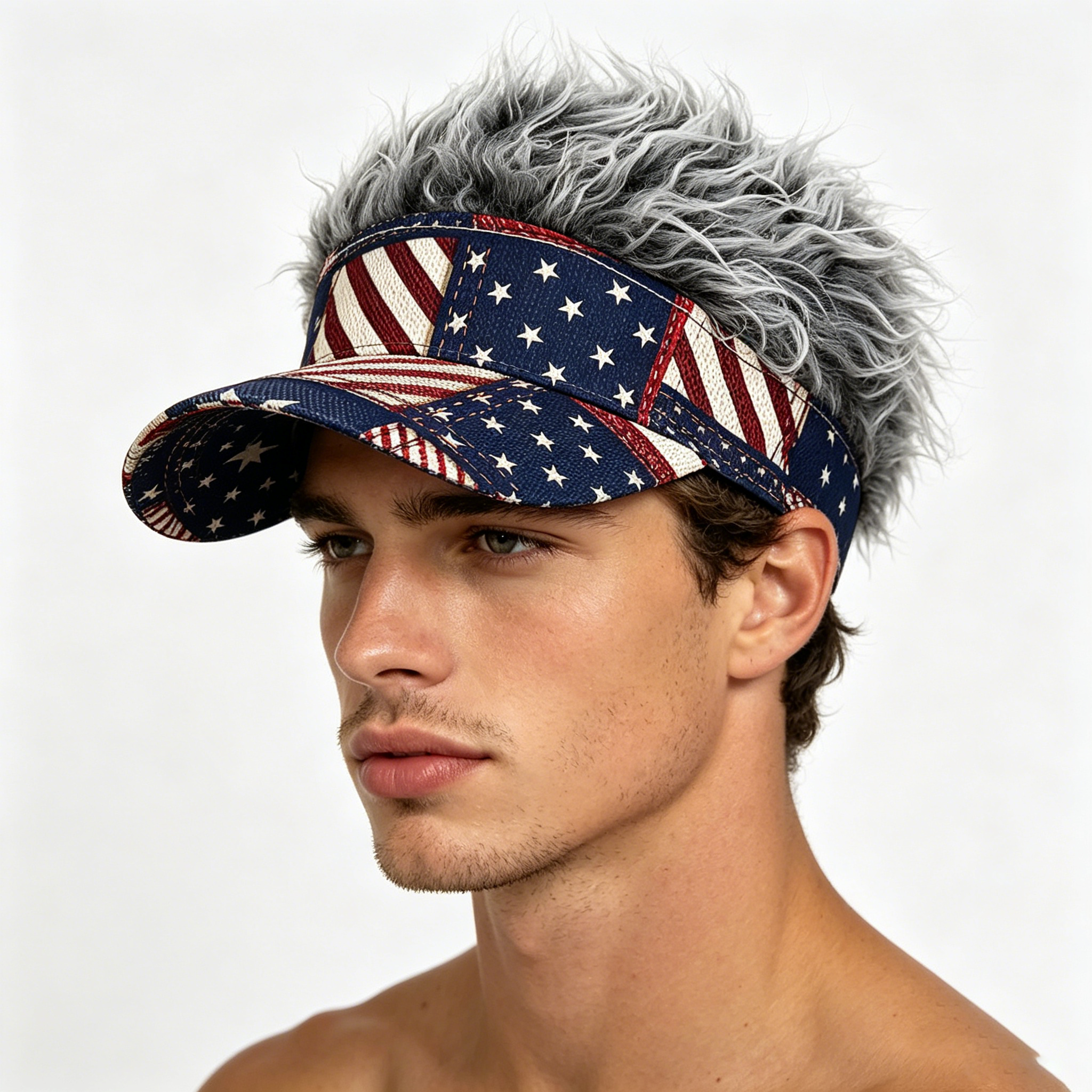 American Flag Wig Hat Celebrate 250 Years of American Heritage in Style