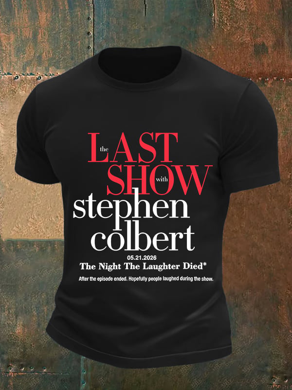 Men's Retro Last Show Print T-Shirt