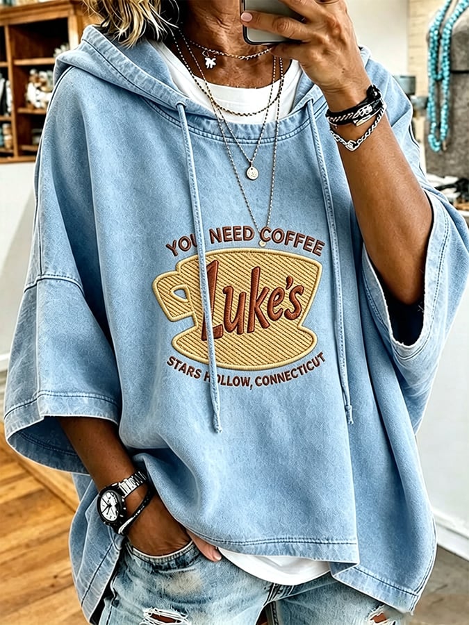 Women's  Fall In My Gilmore Girls Rerun Era Print Hoodie