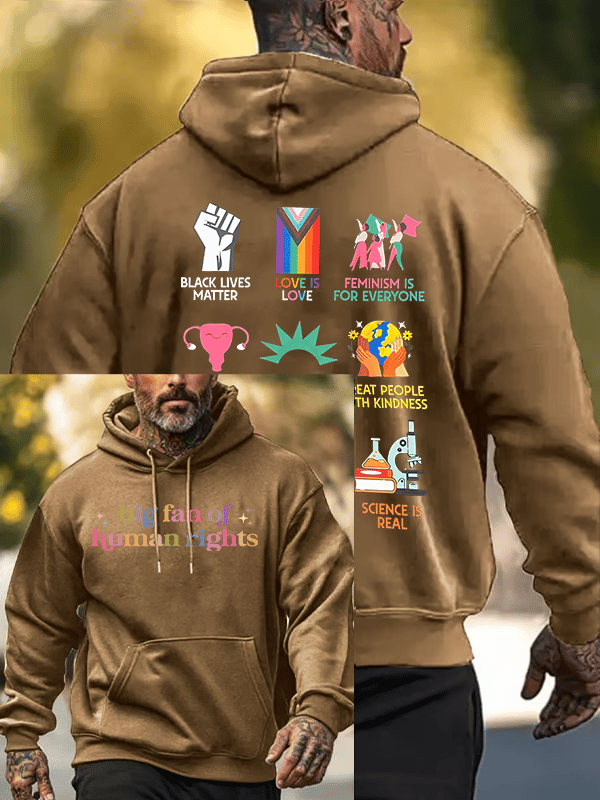 Men's  staunch supporter of human rights  Hoodie