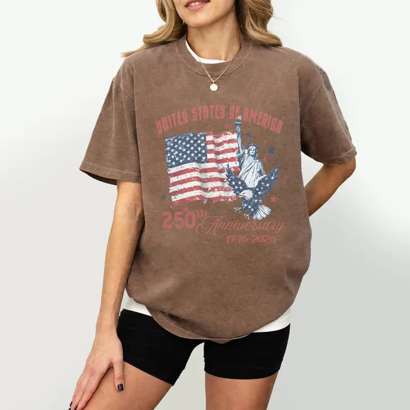 Women's  America 250th Anniversary Comfort Colors Shirt