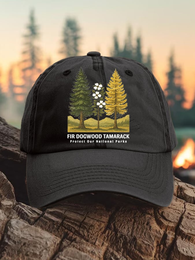 Unisex National Forest Park “Protect Our National Parks” Print Hat