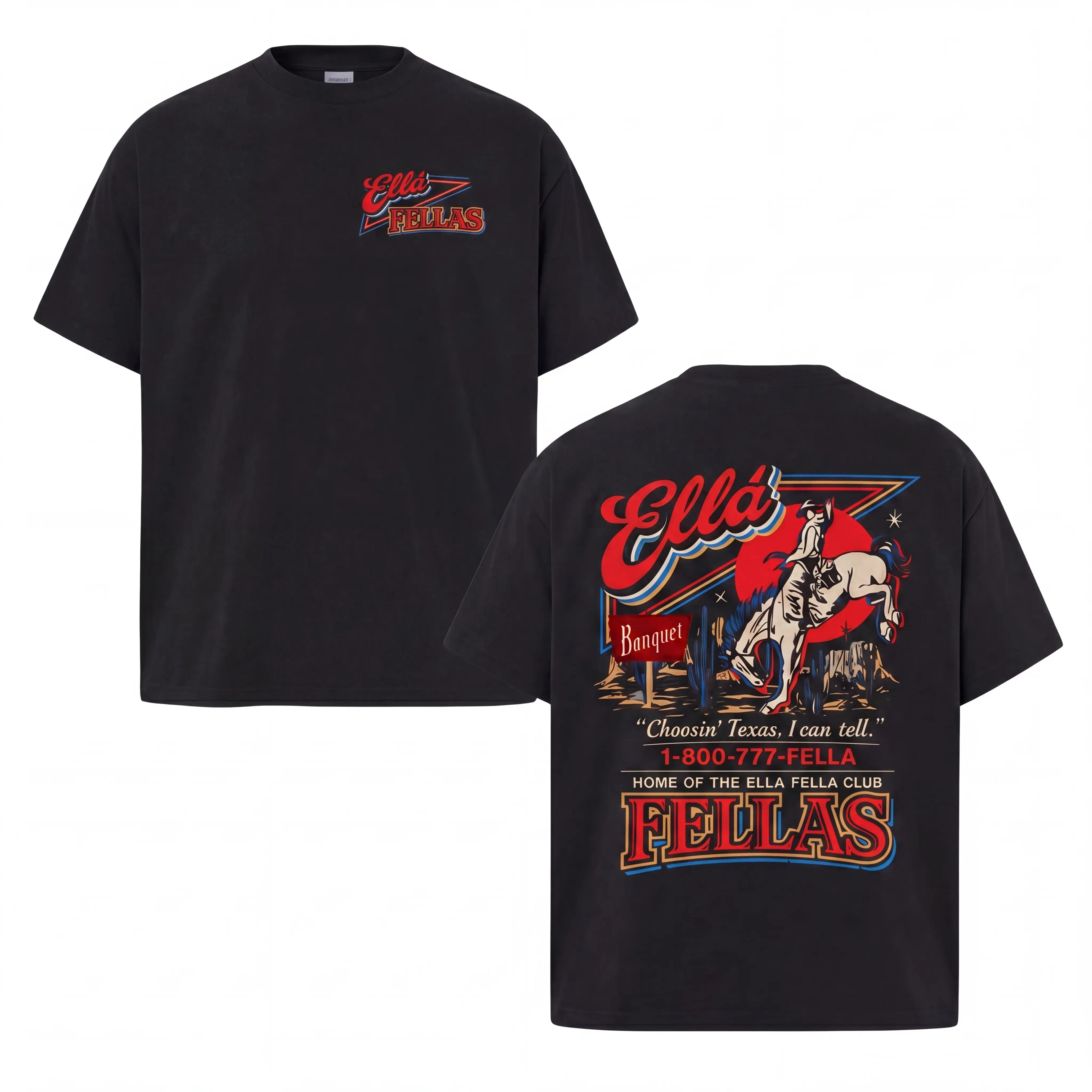 Ella Fella Club Shirt, 1-800-777-Fella Tee