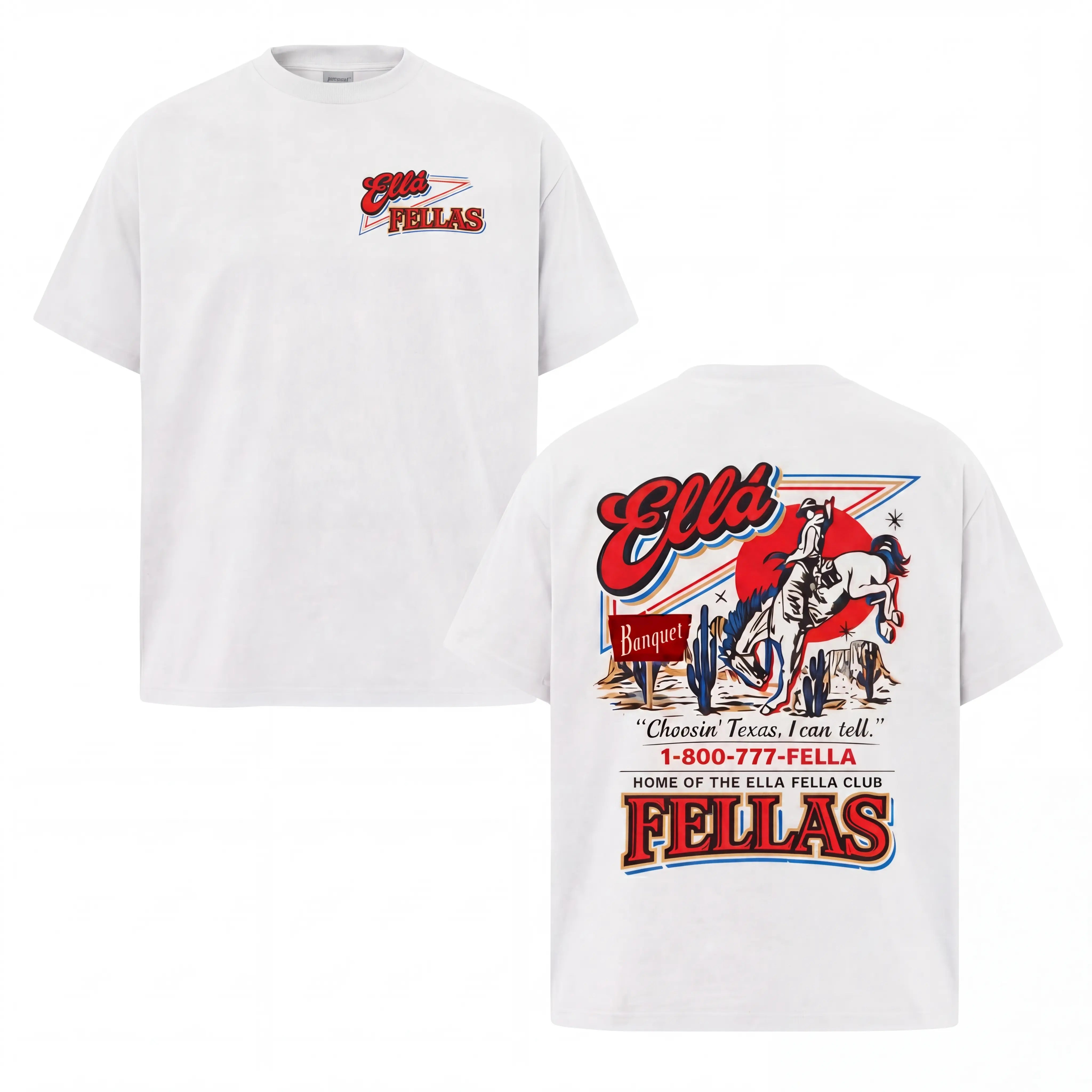 Ella Fella Club Shirt, 1-800-777-Fella Tee