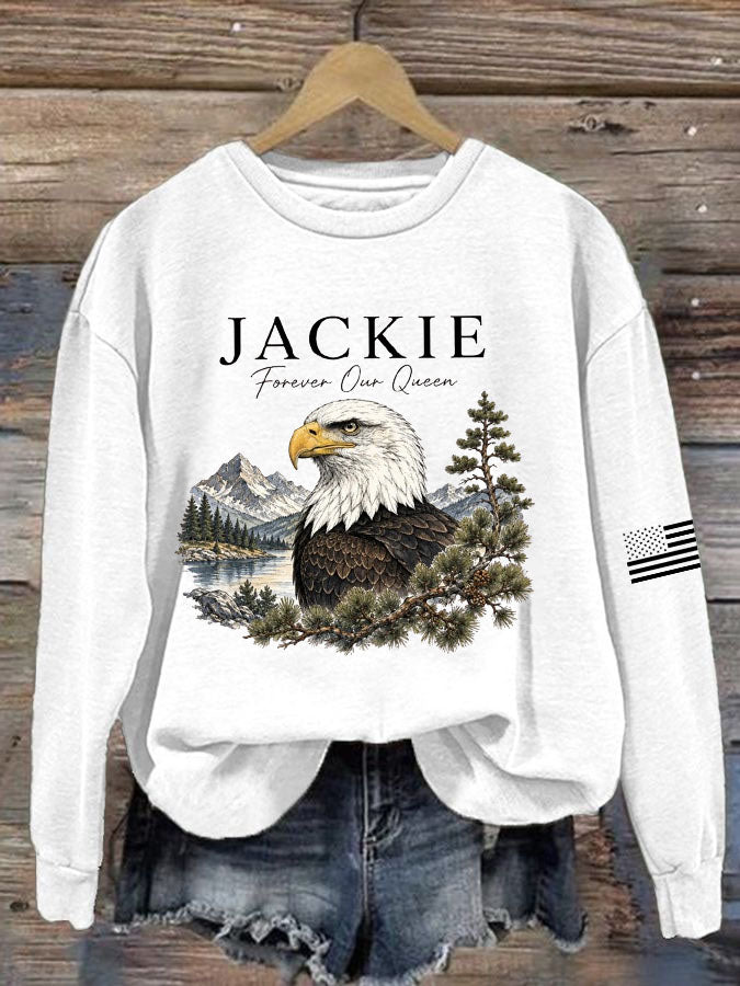 Women'S Jackie Bald Eagle Printed Sweatshirt