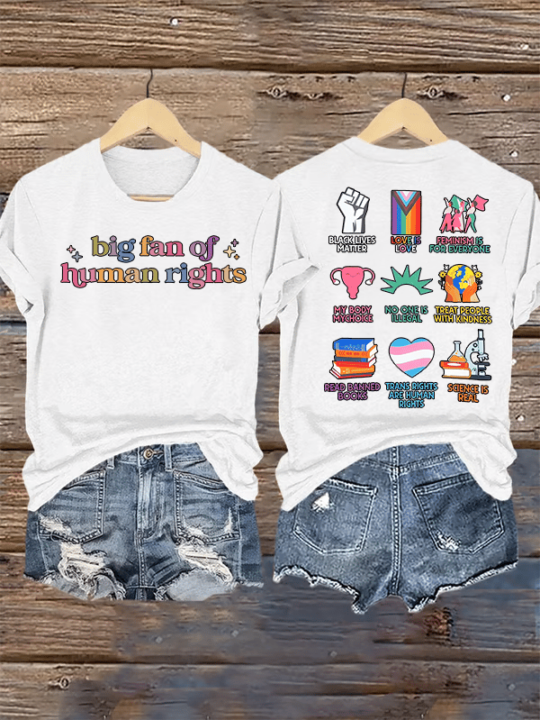 Women's   staunch supporter of human rights  T-Shirt