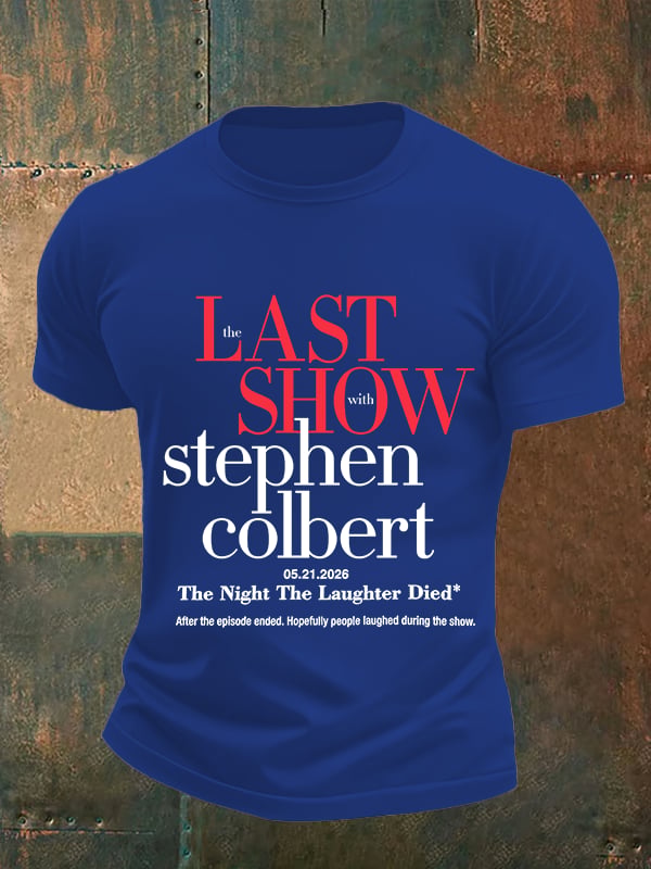 Men's Retro Last Show Print T-Shirt