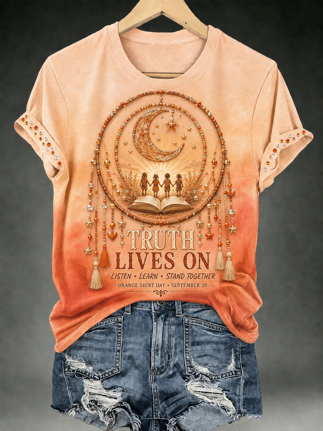 Women's Orange Shirt Day Print T-Shirt