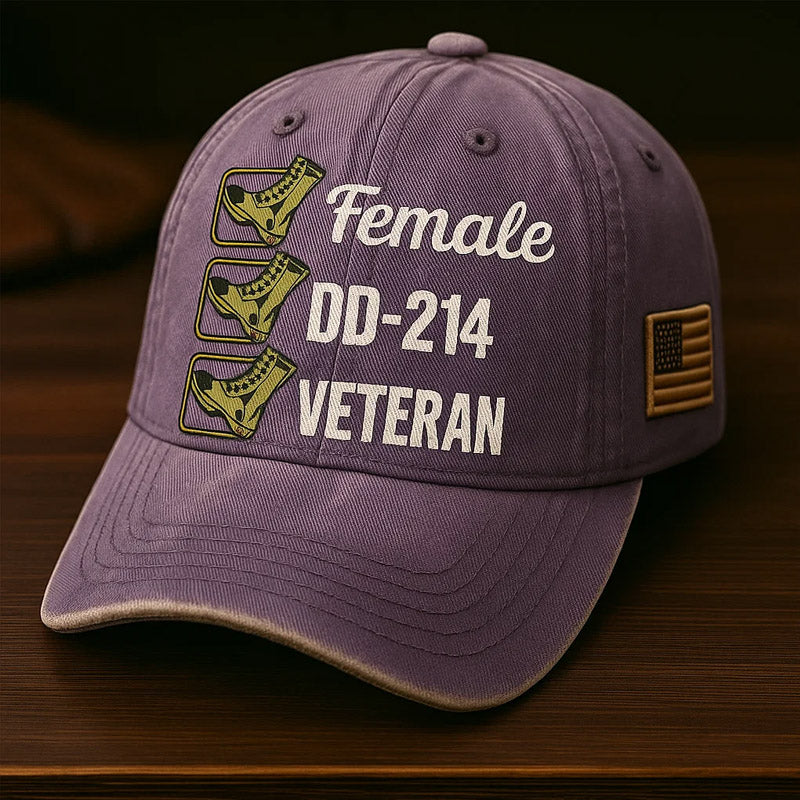 Women's Veterans Print Hat