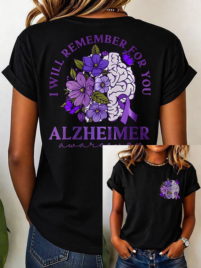 Women's Alzheimer's Disease Awareness T-Shirt