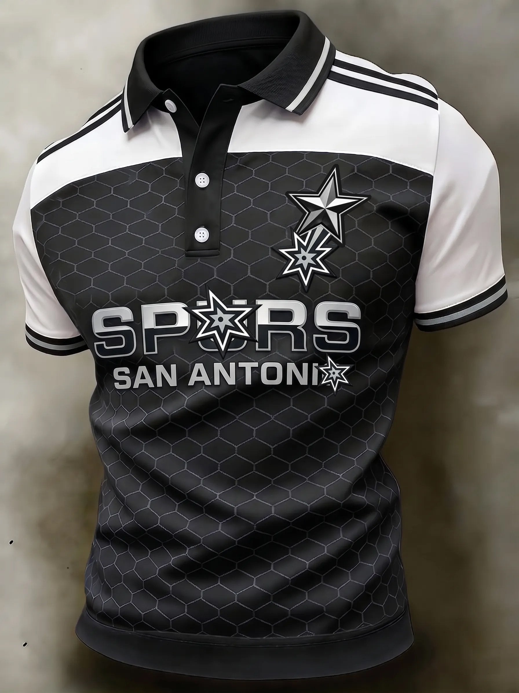 Men's Basketball Lovers Print Casual Polo