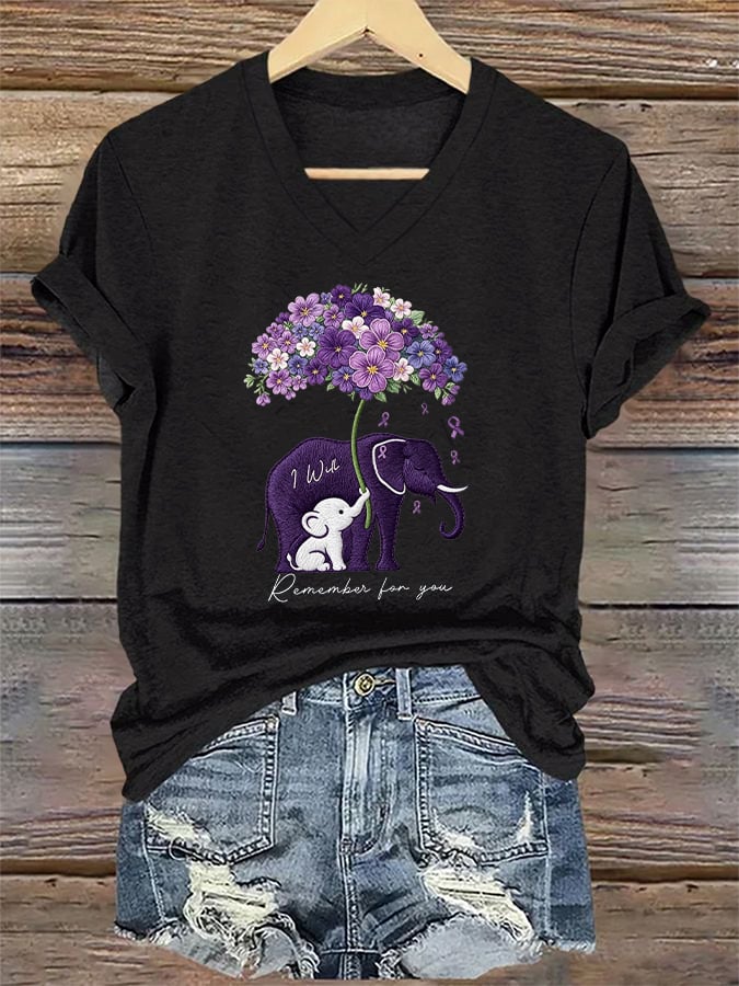 Women's Alzheimer's Disease Awareness T-Shirt