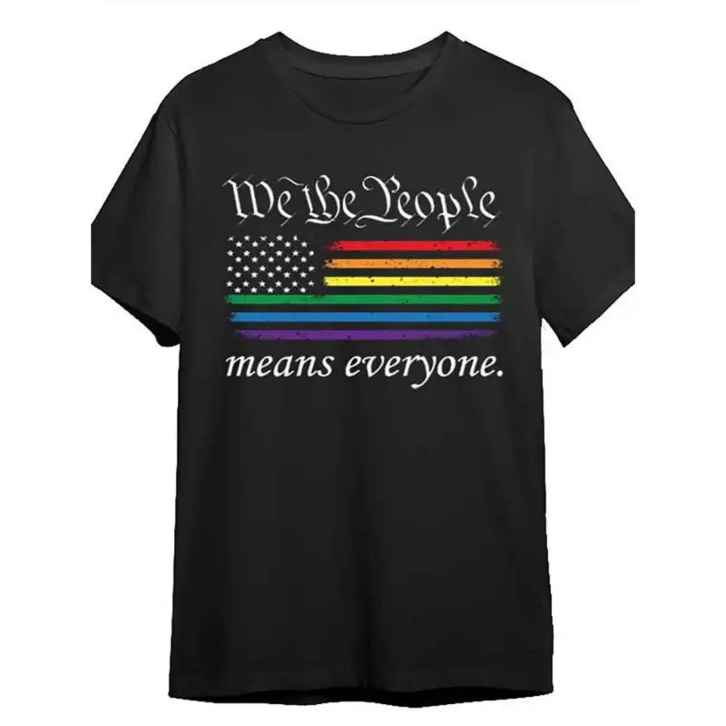 "Rainbow Pride Flag" Graphic Tee | LGBTQ+ Community Inspired Statement T-Shirt
