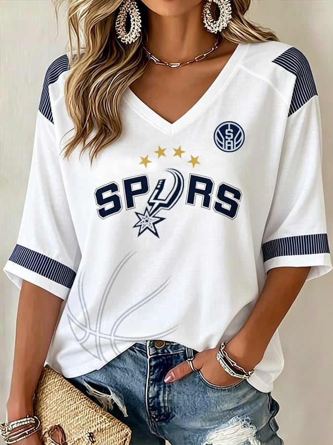 Women's basketball V-Neck T-Shirt