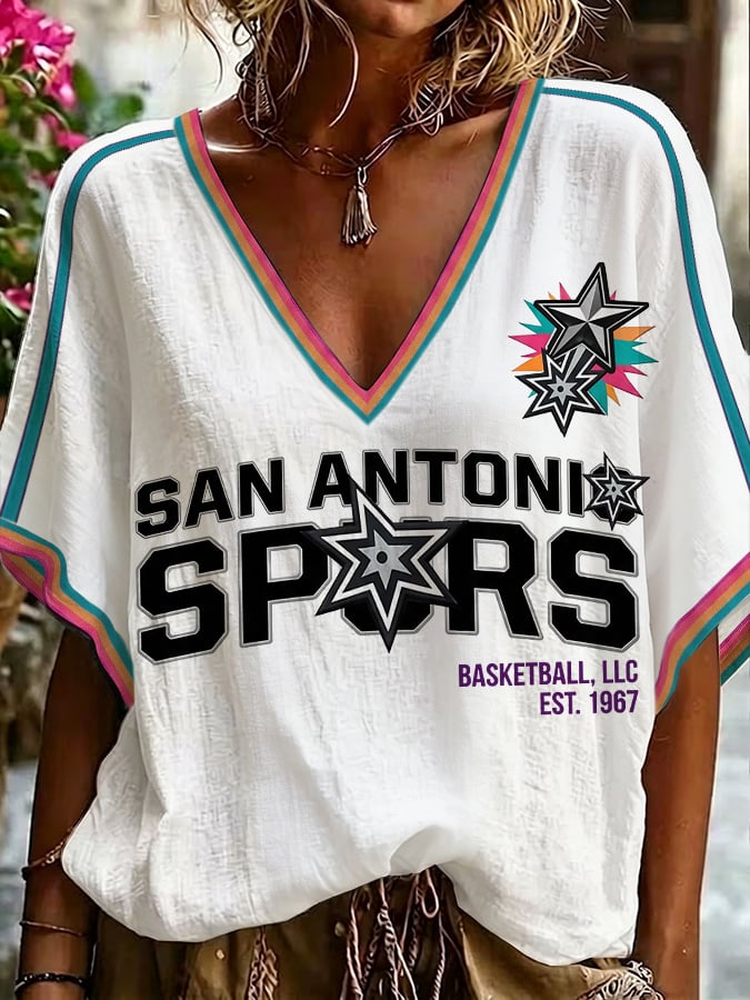 Women's Basketball Lovers Printed Casual T-Shirt