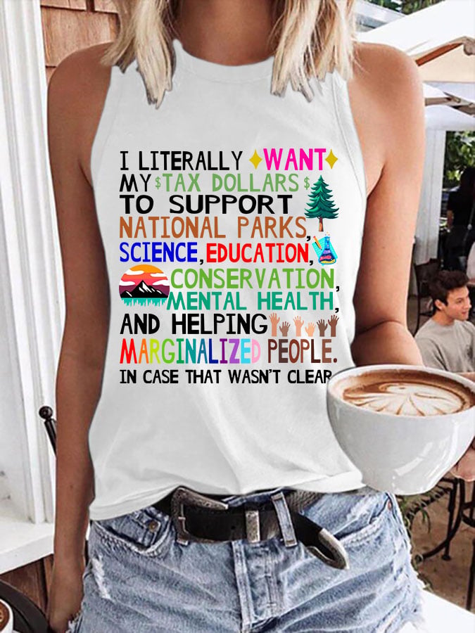Women's Support National Parks Print Tank Top