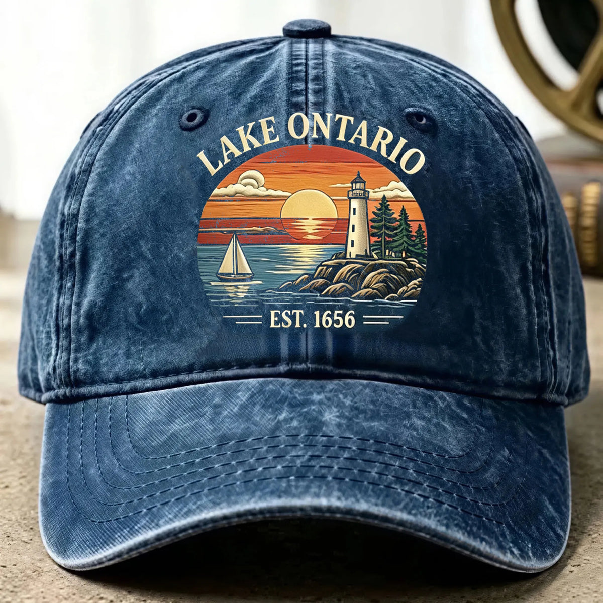 Keep Lake Ontario Landscape Print Baseball Cap