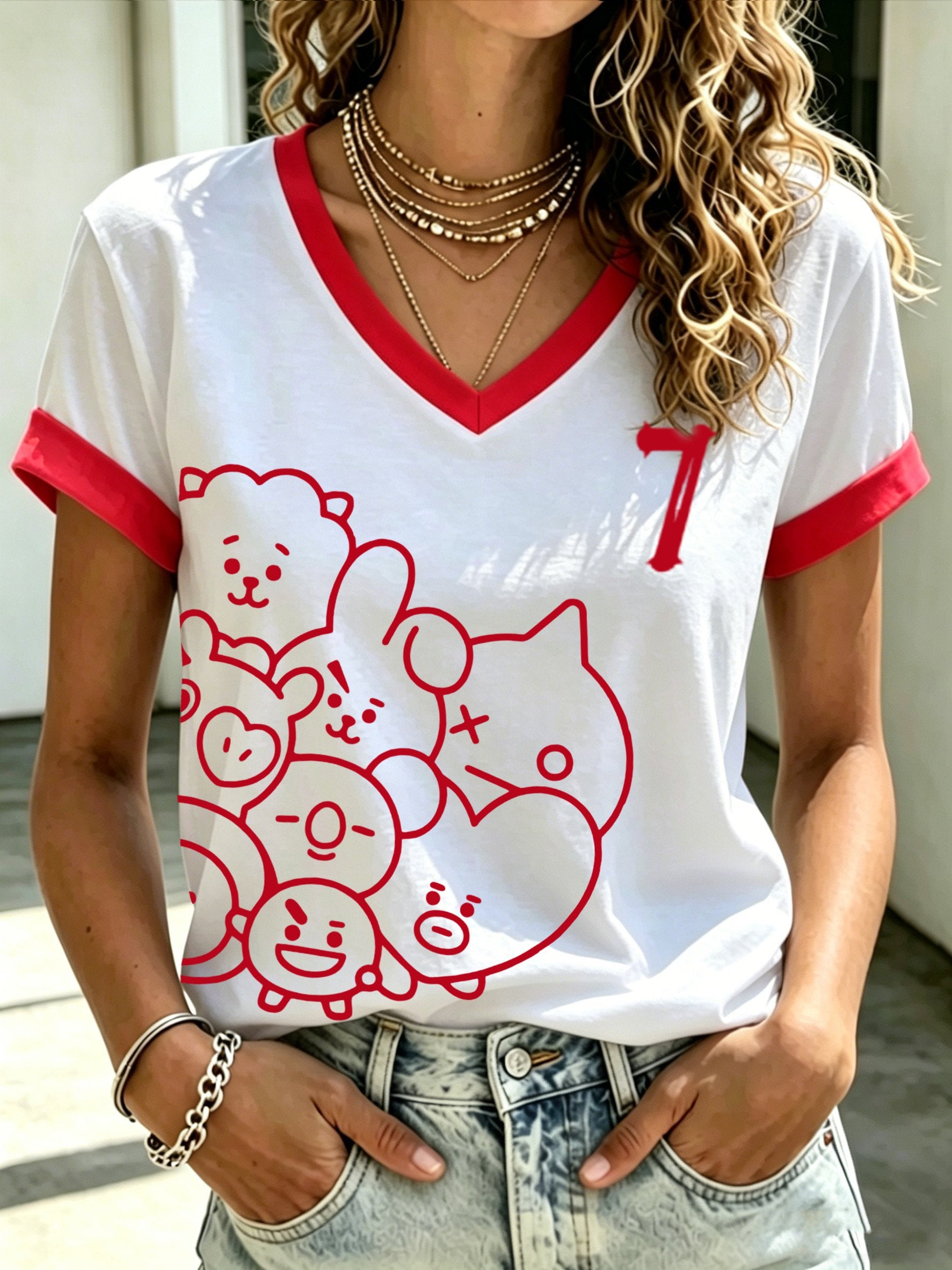 🔥Buy 3 Get 15% Off🔥Women's Letter-Print Top