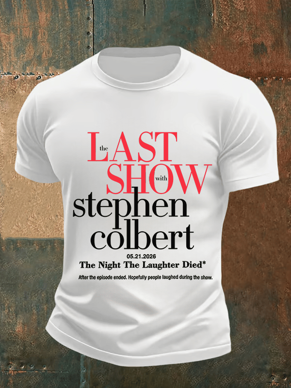 Men's Retro Last Show Print T-Shirt