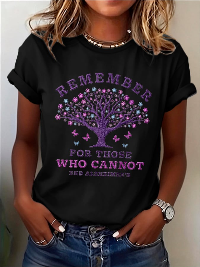 Women's Alzheimer's Disease Awareness T-Shirt