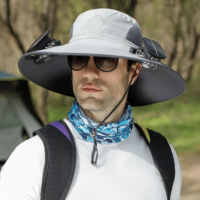 2026 Ultralight Solar Fan Sun Hat