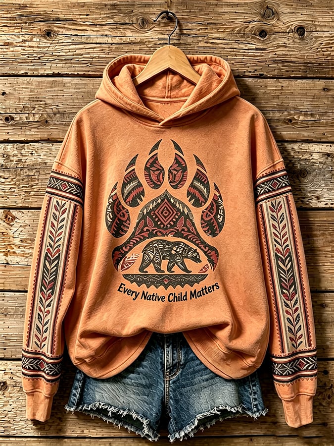 Women's Orange Shirt Day Print Hoodie
