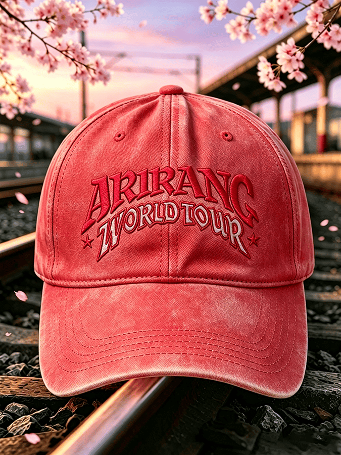 🔥Buy 3 Get 15% Off🔥Music Lovers' “ARIRANG WORLDTOUR” Unisex Washed Retro Baseball Cap