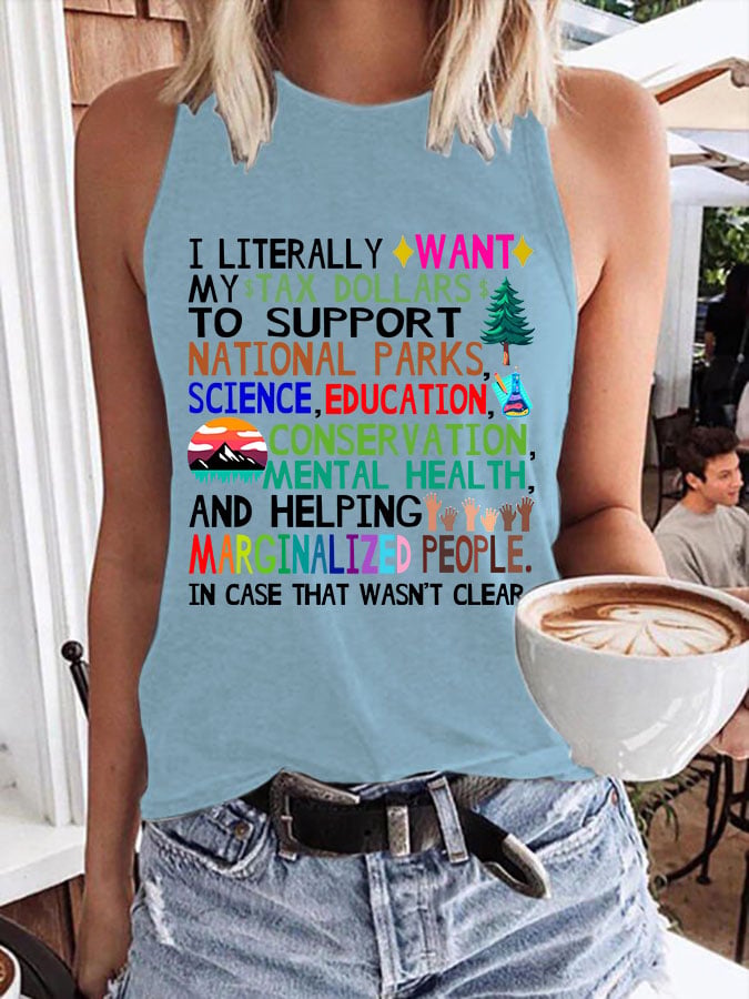 Women's Support National Parks Print Tank Top