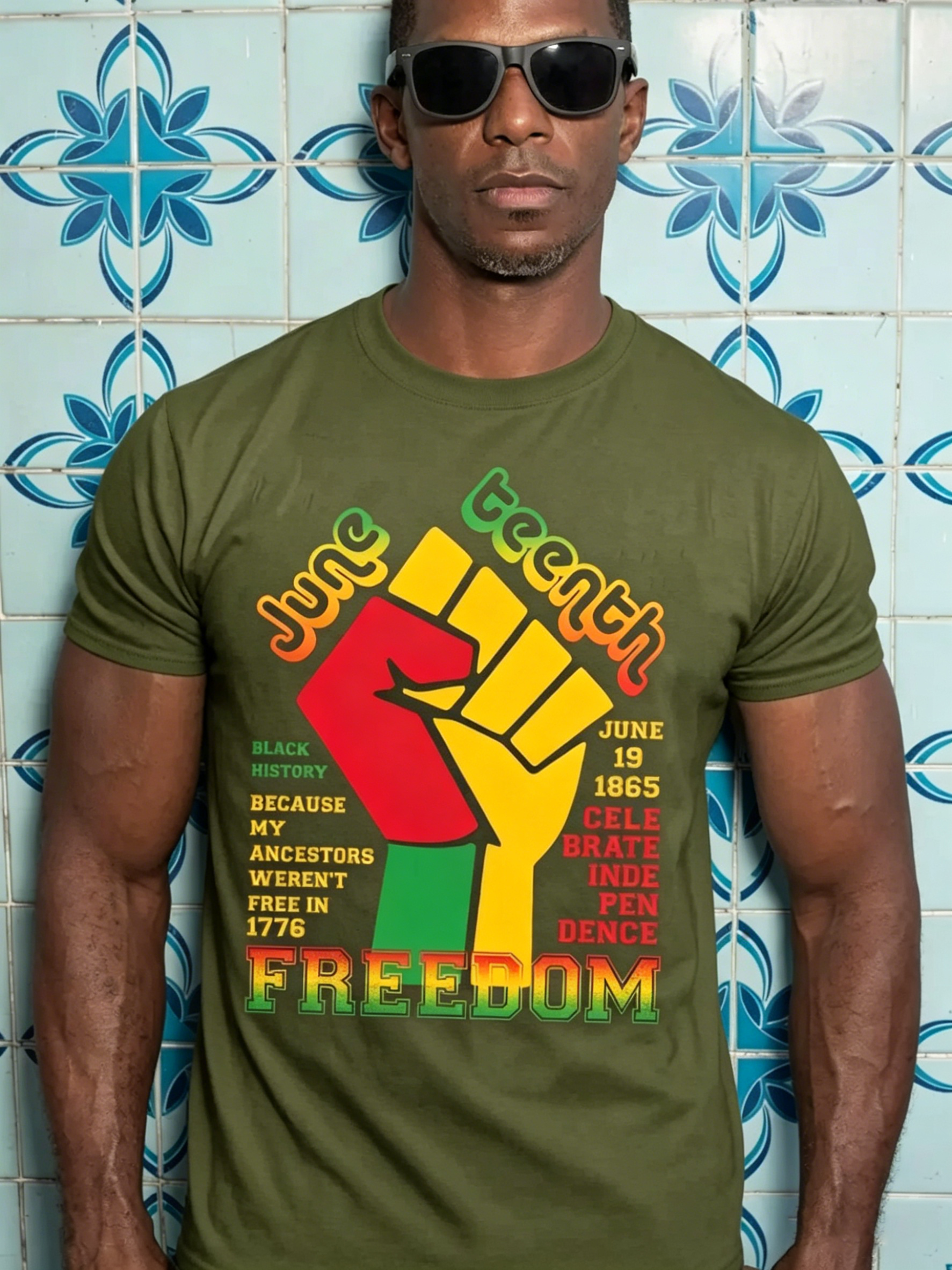 Men's Juneteenth Black Freedom 1865 T-Shirt