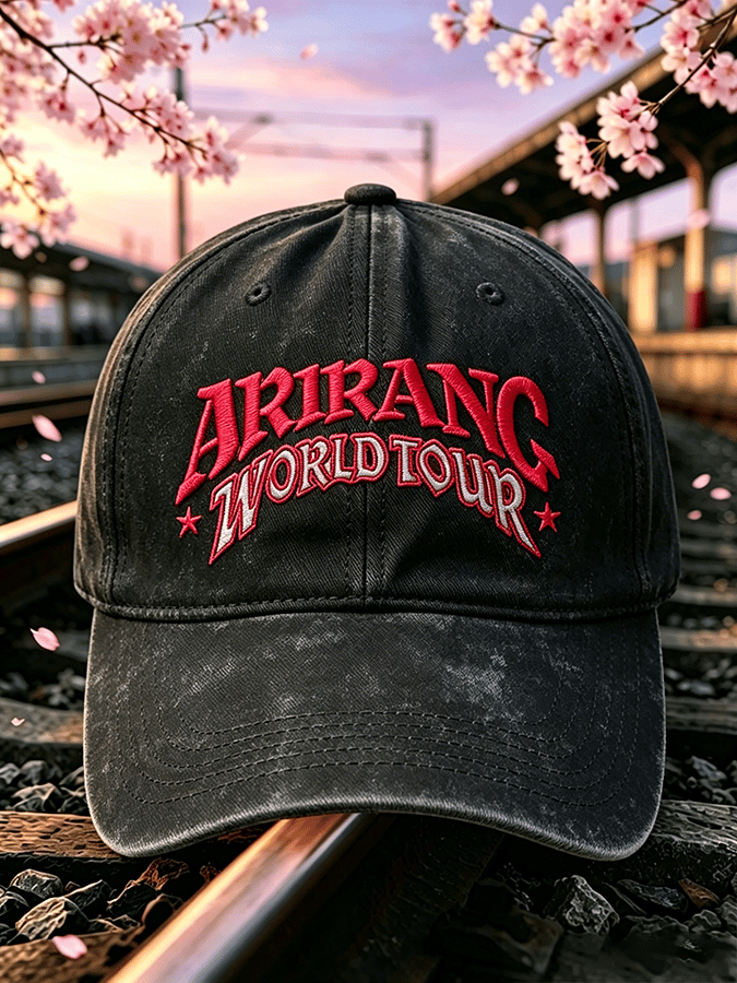 🔥Buy 3 Get 15% Off🔥Music Lovers' “ARIRANG WORLDTOUR” Unisex Washed Retro Baseball Cap