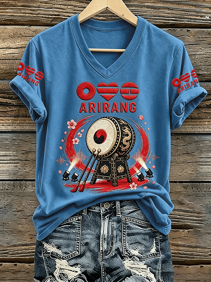 🔥Buy 3 Get 15% Off🔥Music Lovers' Pure Cotton Comfortable V-Neck Short-Sleeved T-Shirt