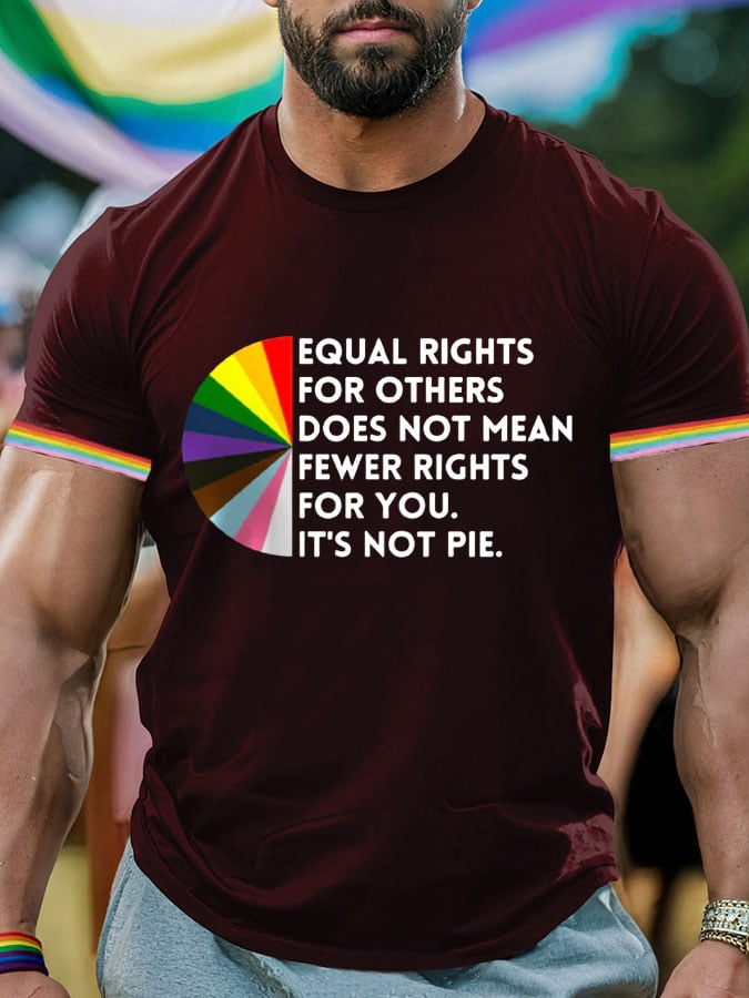 Men's Gay Month Print Casuasl T-Shirt