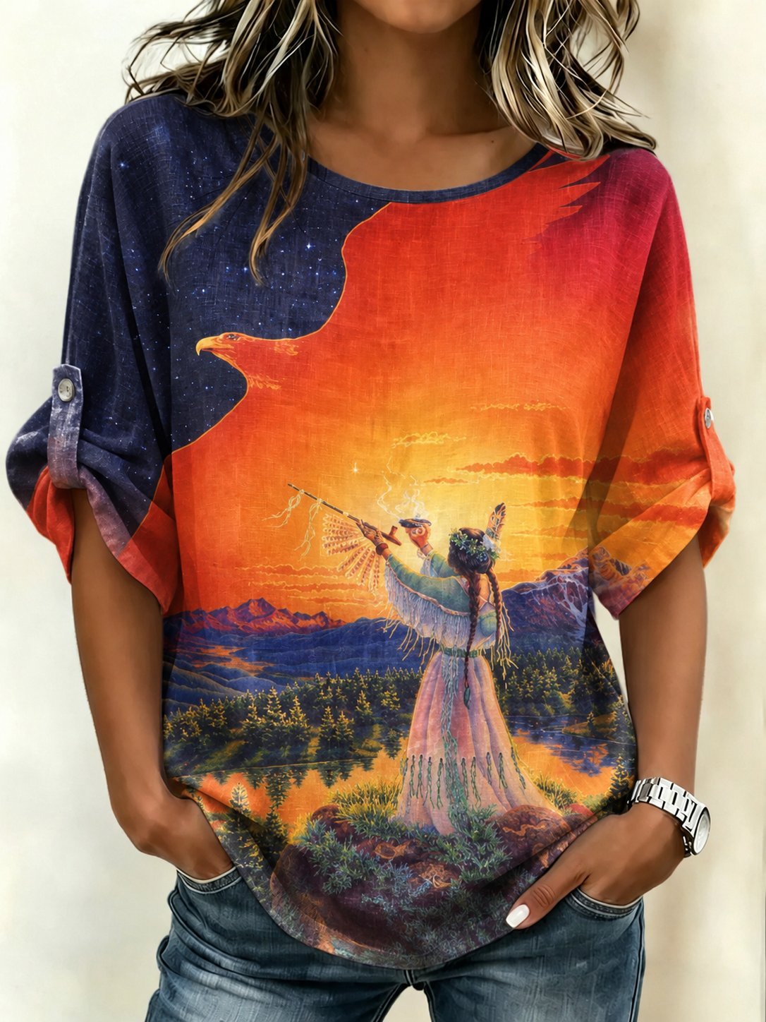 Women's Orange Shirt Day Print T-shirt