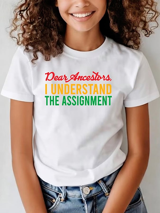 Women's I Understand the Assignment  Printed Casual T-Shirt