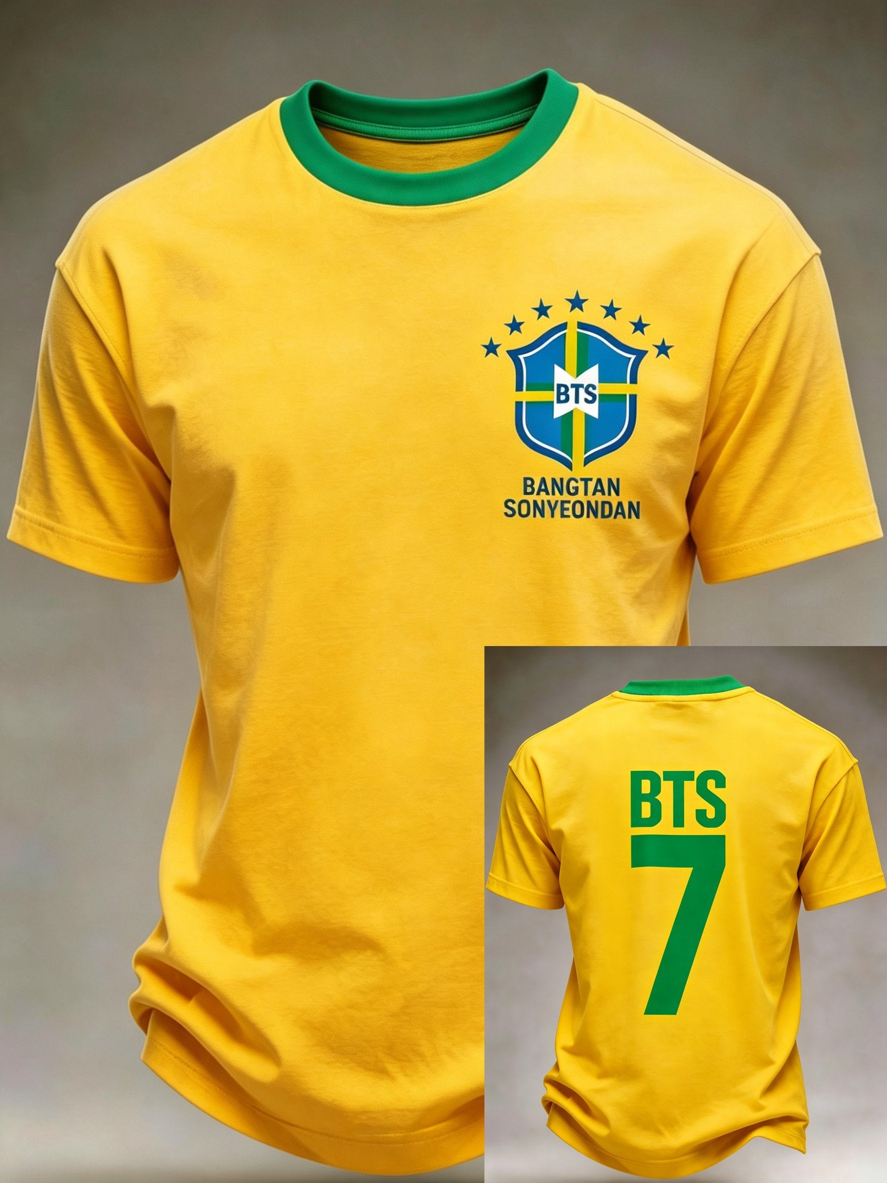 Men's Brazil Printed Short-sleeved T-shirt