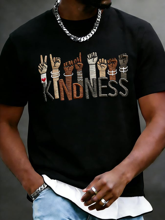 Men's Black History Culture Print Casual Top