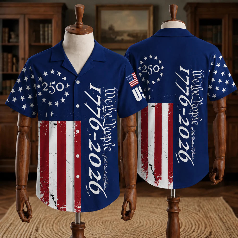 250 Years USA Hawaiian Shirt
