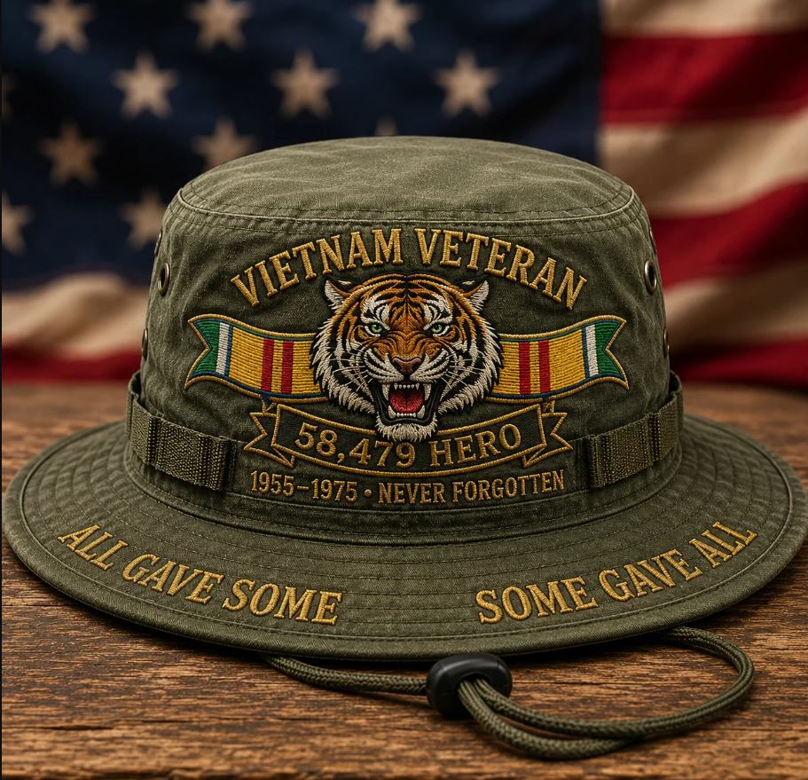 🎖️Vietnam Veteran 1955–1975 Memorial Boonie Hat