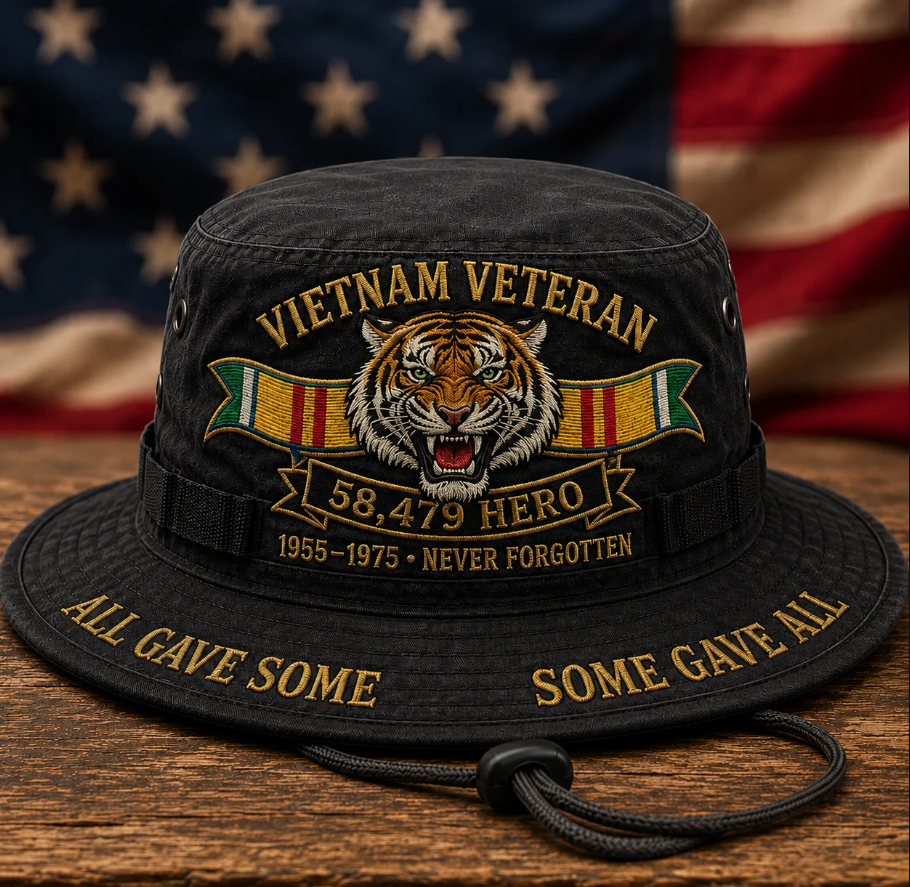 🎖️Vietnam Veteran 1955–1975 Memorial Boonie Hat