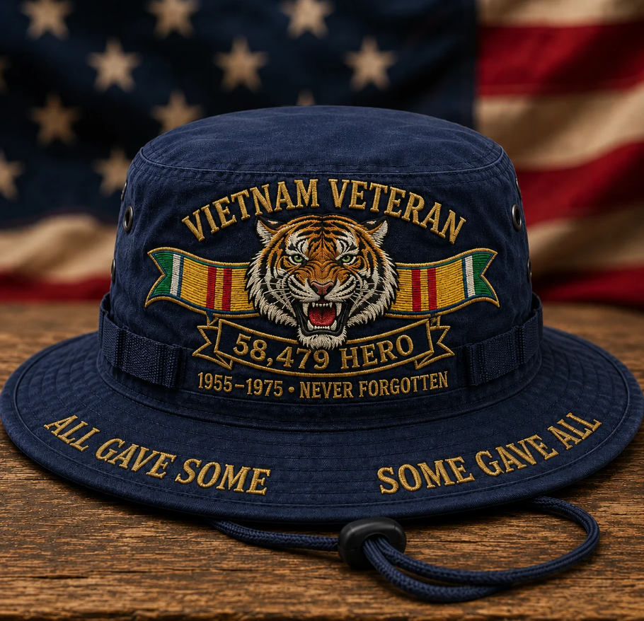 🎖️Vietnam Veteran 1955–1975 Memorial Boonie Hat