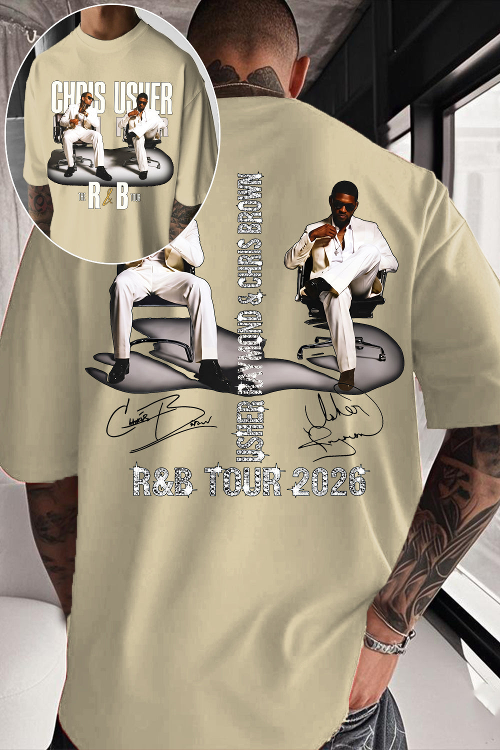 CB & Usher Concert Shirt