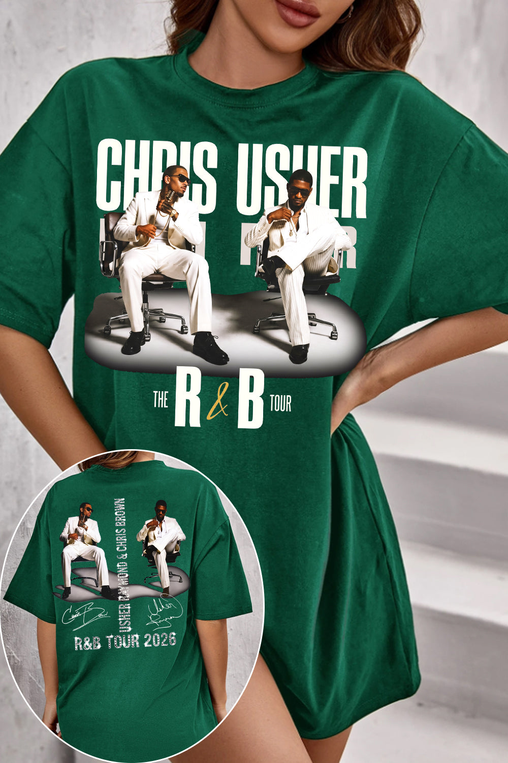 CB & Usher Concert Women Shirt