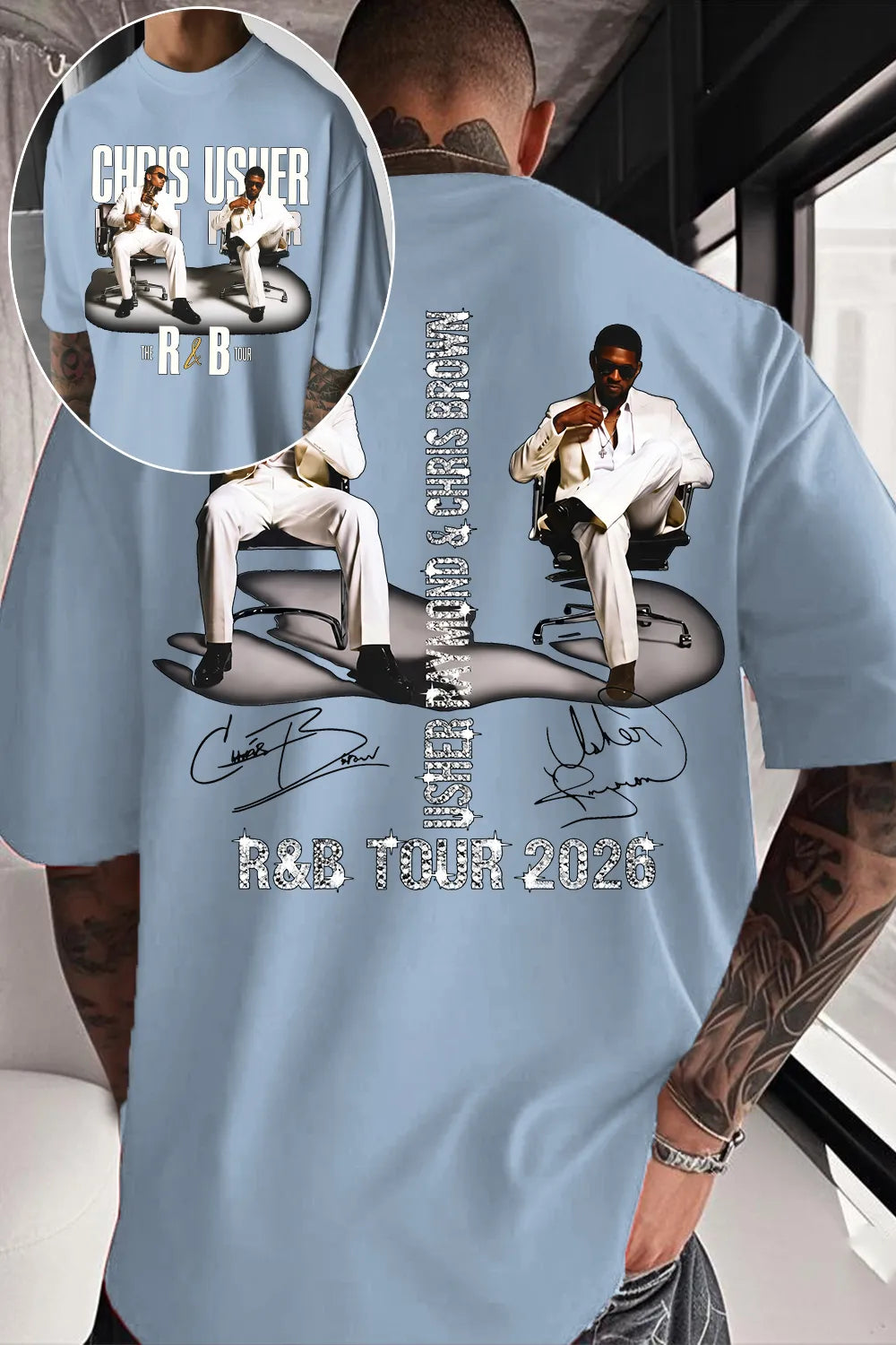 CB & Usher Concert Shirt