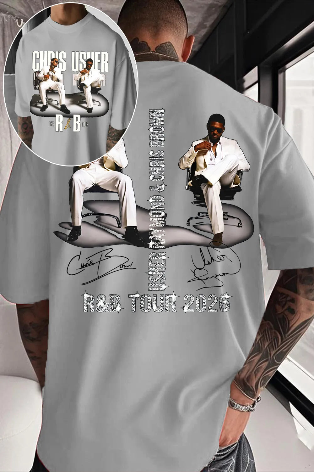 CB & Usher Concert Shirt